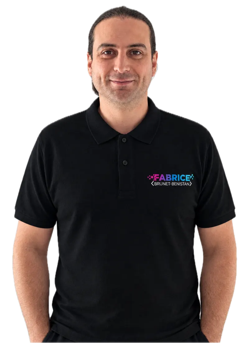 Portrait de Fabrice Brunet-Benistant, développeur web freelance